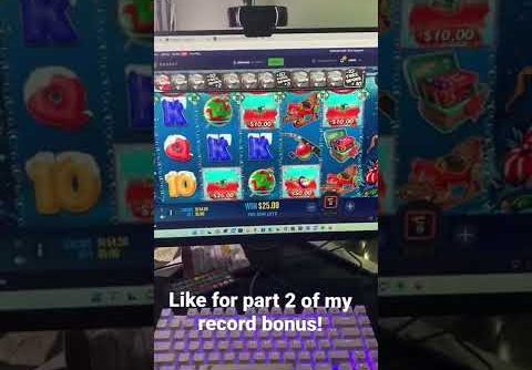 My world record win on big bass bonanza slot! #shorts