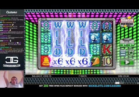 HUGE WIN on Danger High Voltage Slot – £5 Bet