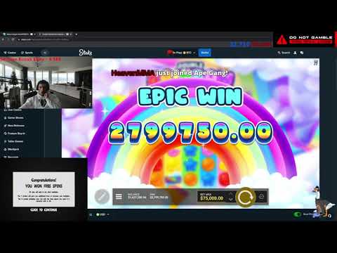 BIG WIN ! Trainwreckstv HIT 2.8M ON DOUBLE RAINBOW ! INSANE WIN ! TRAINWRECKSTV BIG WIN