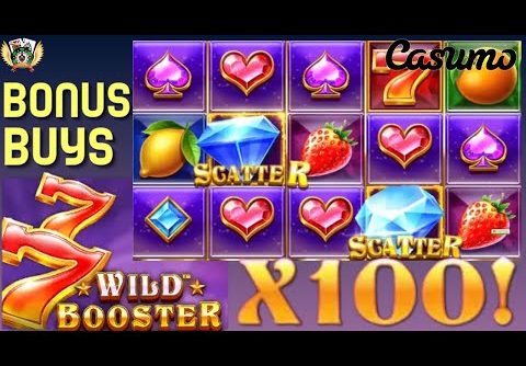 MEGA WIN at Wild Booster | 100X PAYBACK Multiple Bonus Buys| #casinoslots #bonusbuys
