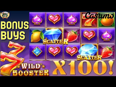 MEGA WIN at Wild Booster | 100X PAYBACK Multiple Bonus Buys| #casinoslots #bonusbuys