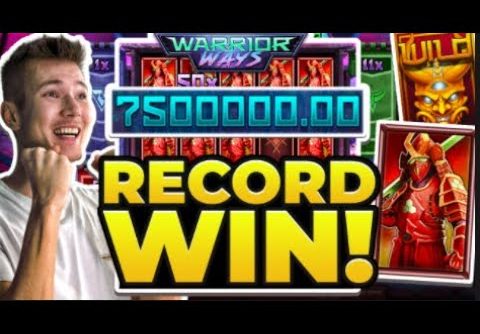 $7.8 MILLION 🤯 DOUBLED OUR RECORD WIN – Insane MAX win on Warrior Ways