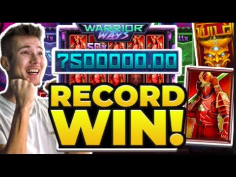 $7.8 MILLION 🤯 DOUBLED OUR RECORD WIN – Insane MAX win on Warrior Ways