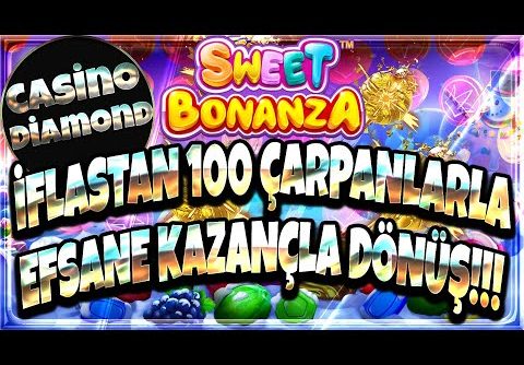 Sweet Bonanza | EFSANE DÖNÜŞLE EFSANE KAZANÇ GELDİ | BIG WIN #sweetbonanzarekor #bigwin #slot
