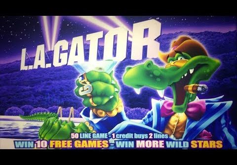 SUPER BIG WINS on L.A. GATOR + UNICORN MOON + DOUBLE AGENT SLOT MACHINE POKIE BONUSES PALA CASINO