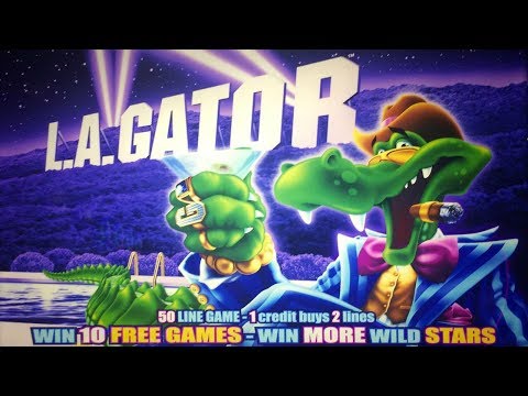 SUPER BIG WINS on L.A. GATOR + UNICORN MOON + DOUBLE AGENT SLOT MACHINE POKIE BONUSES PALA CASINO