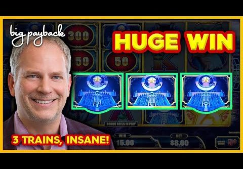 TRIPLE TRAINS?! NO WAY!! Cash Express Luxury Line Buffalo Slot – HUGE WIN BONUS!