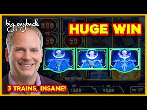 TRIPLE TRAINS?! NO WAY!! Cash Express Luxury Line Buffalo Slot – HUGE WIN BONUS!