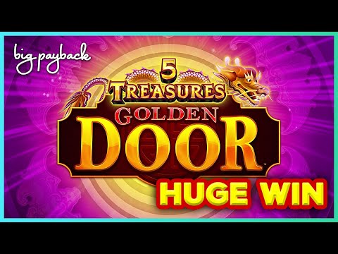 5 Treasures Golden Door Slot – HUGE WIN BONUS!