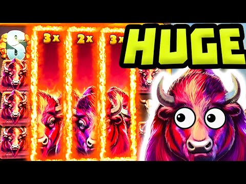 NEW SLOT BUFFALO STACK’N’ SYNC 🔥 FULL SCREEN‼️ *** MEGA BIG WINS ***