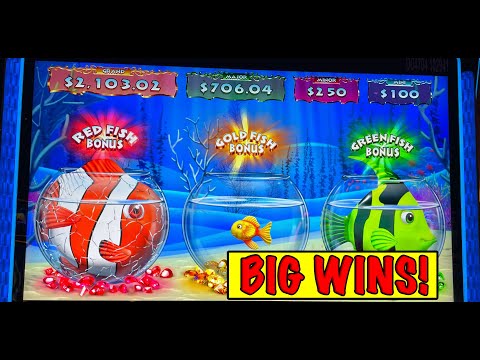 🐠  🐟NEW! 🐠🐟 Goldfish Feeding Time Slot, high limit tons of big wins!