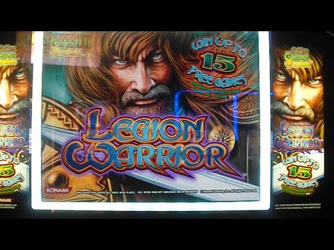 Legion Warrior MAX BET BIG WIN Slot Machine Bonus Round Free Games