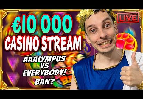 SLOTS LIVE 🔴 €10 000 VS BONUS BUYS! Casino Stream Big Wins with mrBigSpin