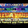 NEW MegaBucks MEGA VAULT Slot Machine – Live Play, Jackpot Picking Feature and 2 Free Spins Bonuses!