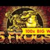 5 Frogs Slot – Super Feature Retrigger Bonus!