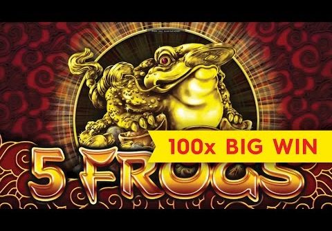 5 Frogs Slot – Super Feature Retrigger Bonus!