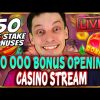 SLOTS LIVE 🔴 €20 000 BONUS OPENING! Casino Stream Big Wins with mrBigSpin