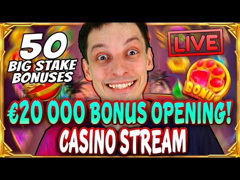 SLOTS LIVE 🔴 €20 000 BONUS OPENING! Casino Stream Big Wins with mrBigSpin