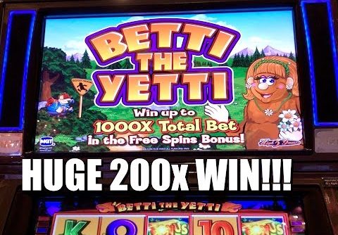 IGT Betti The Yetti Slot: Free Spins Bonus Huge Win