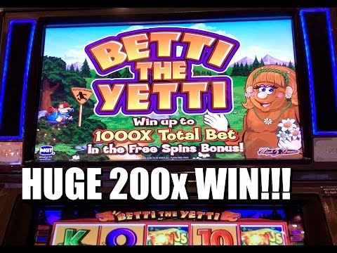 IGT Betti The Yetti Slot: Free Spins Bonus Huge Win