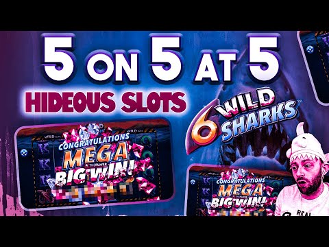 Online Slots: Mega Wins on 6 Wild Sharks – 5 on 5 at 5!