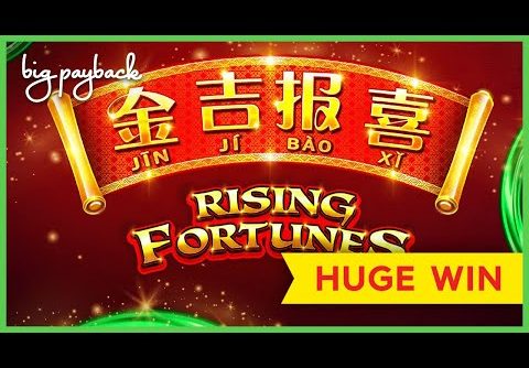 AWESOME SESSION! Rising Fortunes Slot – HUGE WIN, ALL FEATURES!