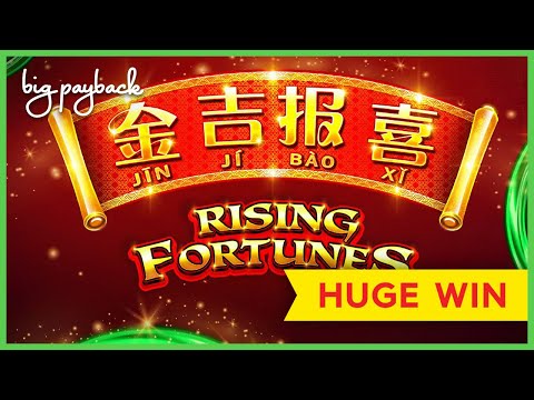 AWESOME SESSION! Rising Fortunes Slot – HUGE WIN, ALL FEATURES!