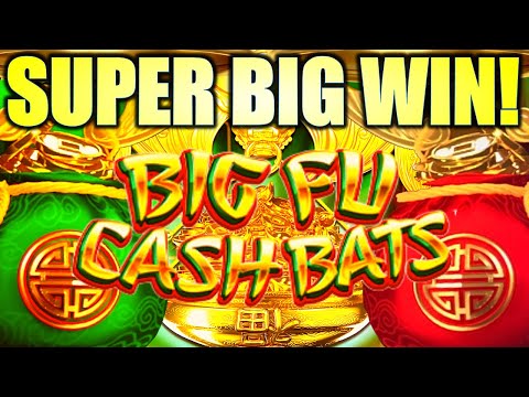 SUPER BIG WIN!! LUCK ARRIVED!! BIG FU CASH BATS Slot Machine (ARISTOCRAT GAMING)