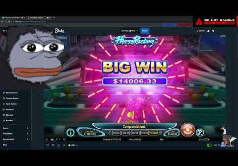 INSANE WIN ! Trainwreckstv  – HIT 1.7M ON Horse race!!! TRAINWRECKSTV BIG WIN !!