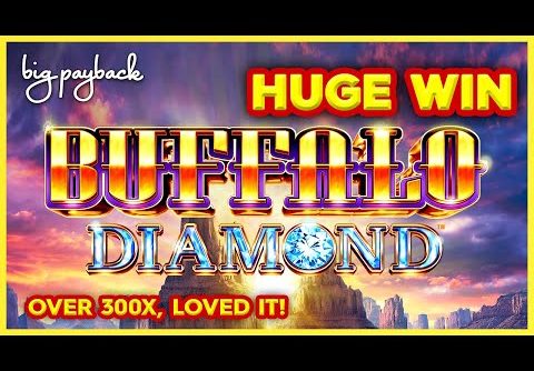 OVER 300X HUGE WIN! Buffalo Diamond Slot – LOVED IT!!