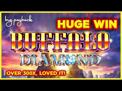OVER 300X HUGE WIN! Buffalo Diamond Slot – LOVED IT!!