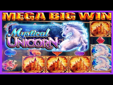 **MEGA BIG WIN!** 25 FREE SPINS! Mystical Unicorn WMS Slot Machine Bonus