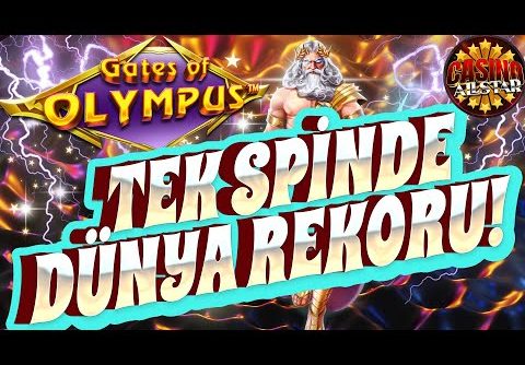 Gates of Olympus | TEK SPİNDE DÜNYA REKORU | BIG WIN #gatesofolympusrekor #maxwin #slot