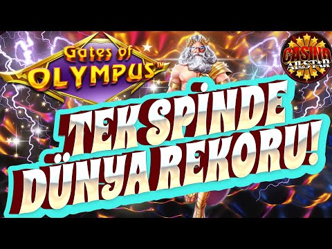 Gates of Olympus | TEK SPİNDE DÜNYA REKORU | BIG WIN #gatesofolympusrekor #maxwin #slot