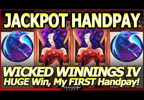 JACKPOT HANDPAY!  HUGE Win in Wicked Winnings IV Slot Machine, Jackpot Hunt Episode #2