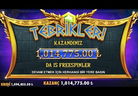 😀REKOR😀 GELDI YINE 1.000.000 TL #SLOT# | GATES OF OLYMPUS | PATLATDIK OYUNU BUYUK VURGUN END CARD