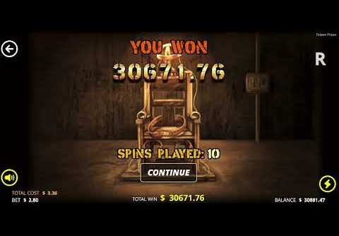 VERY BIG 11.000x SUPER WIN OF THE DAY FOLSOM PRISON SLOT #14