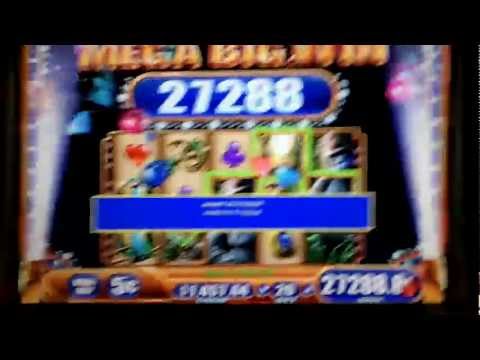 Queen of the Wild JACKPOT MEGA BIG WIN Progressive WMS 5¢ Slot Machine