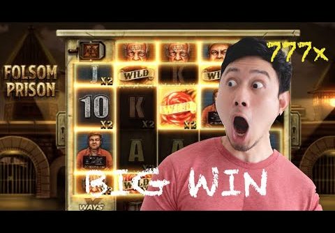 MASSIVE 777x WIN WITH HIGH STAKES ON FOLSOM PRISON SLOT #33