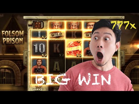 MASSIVE 777x WIN WITH HIGH STAKES ON FOLSOM PRISON SLOT #33