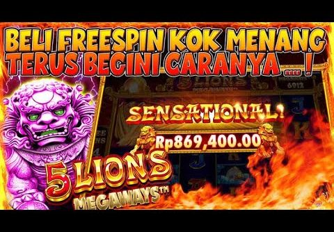 POLA TERBARU || SLOT RECEH || POLA ANTI RUNGKAK || 5LIONS MEGAWAYS