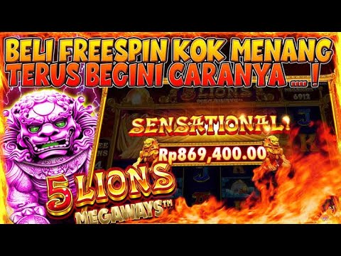 POLA TERBARU || SLOT RECEH || POLA ANTI RUNGKAK || 5LIONS MEGAWAYS