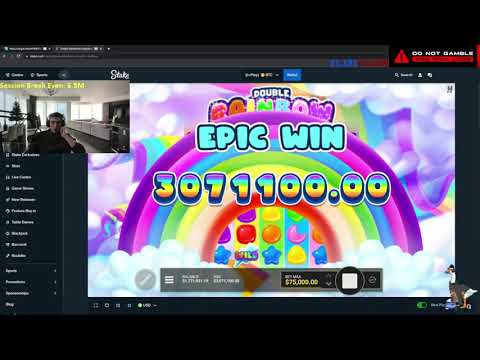 INSANE WIN ! Trainwreckstv  – HIT 3M ON  DOUBLE Rainbow !! TRAINWRECKSTV BIG WIN !!!