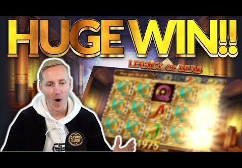 HUGE WIN! Legacy of Dead Big win – Casino slots from Casinodaddy live stream