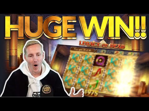 HUGE WIN! Legacy of Dead Big win – Casino slots from Casinodaddy live stream