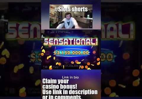 TRAINWRECKSTV WORLD RECORD WIN ON SLOT! $8,700,000+  Get bonuses! Link in comments. #shorts #casino