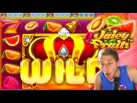 MASSIVE WIN ON JUICY FRUITS SLOT BONUS!