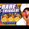 *SUPER RARE* Double Retrigger on Napoleon Slot!!