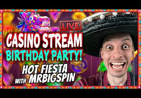 SLOTS LIVE 🔴 HOT FIESTA with mrBigSpin! Casino stream: BIG WINS and BONUS BUYS!