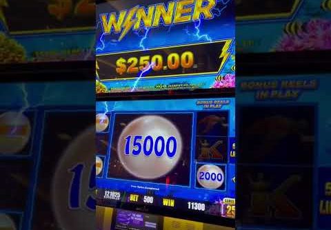 $125 Spin Mega HANDPAY JACKPOT On Lightning Link Slot #shorts